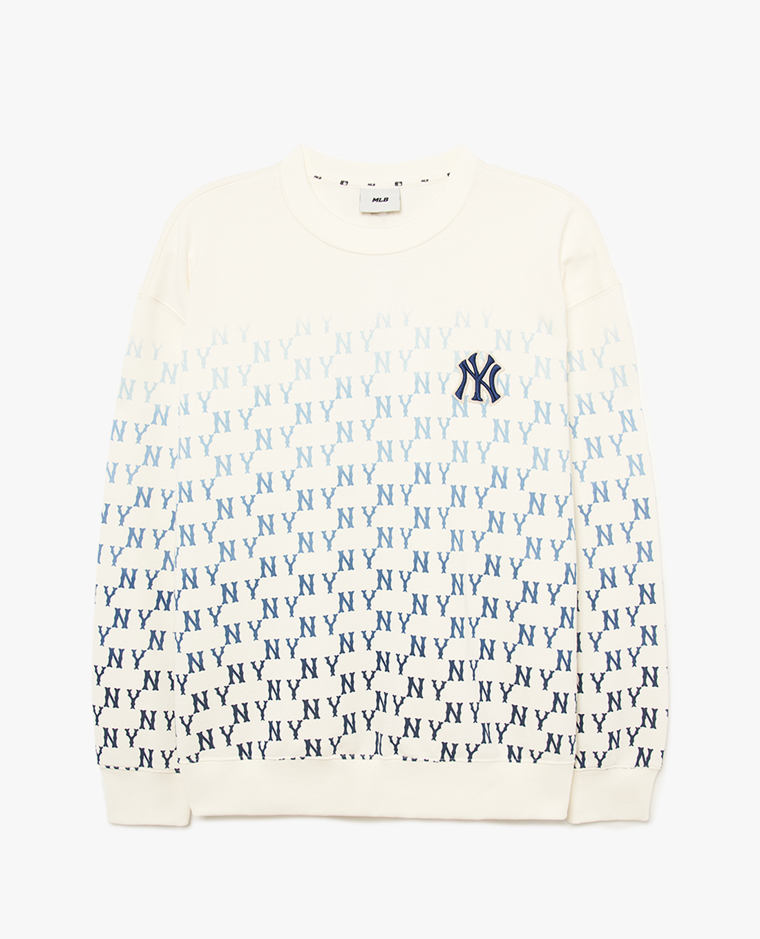 MLB Korea - Gradient Monogram All-Over Overfit Sweatshirt Dark Navy / L