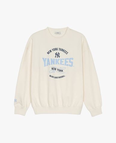  MLB - Áo sweatshirt unisex cổ tròn tay dài College T Varsity 