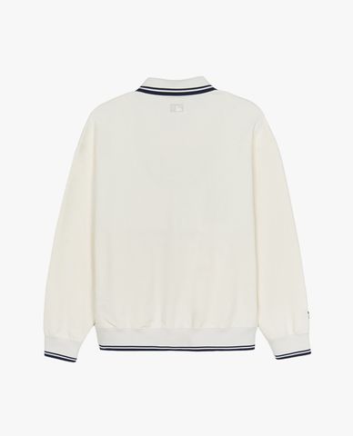  MLB - Áo sweatshirt unisex cổ bẻ tay dài Varsity Sportive 