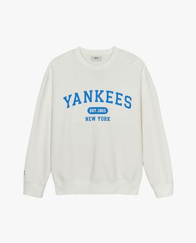  MLB - Áo sweatshirt unisex cổ tròn tay dài Varsity Over Fit 