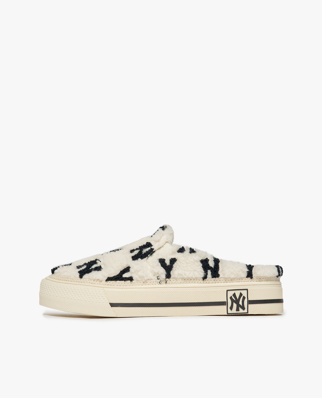 MLB  Giày mules unisex đế bệt thời trang Monogram