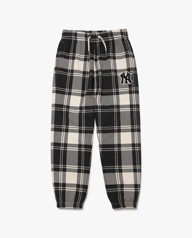  MLB - Quần jogger lưng thun phối logo kẻ sọc thời trang 