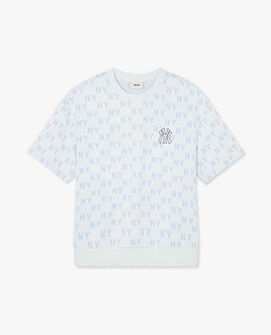  MLB - Áo thun unisex cổ tròn tay ngắn Monogram Series 
