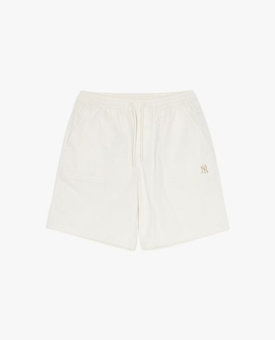  MLB - Quần short ống rộng unisex lưng thun thời trang 