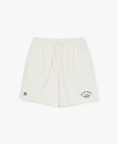  MLB - Quần short unisex ống rộng Basic Lettering Logo 
