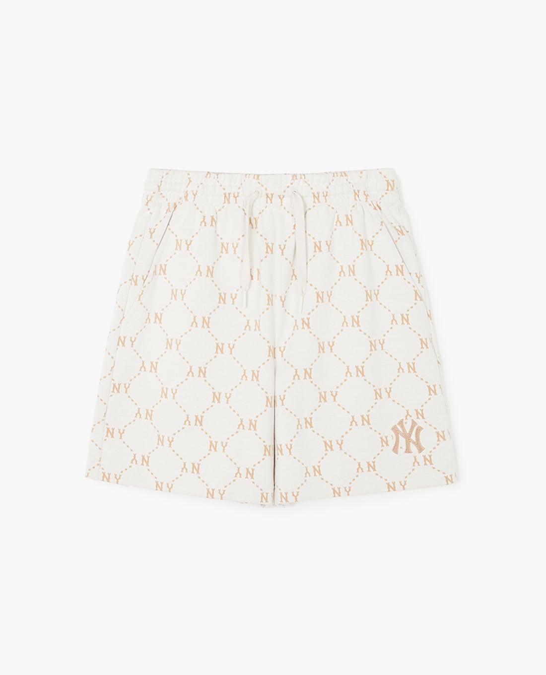 MLB - Quần short unisex ống rộng lưng thun Diamond Monogram Jacquard