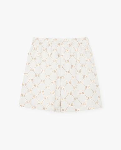  MLB - Quần short unisex ống rộng lưng thun Diamond Monogram Jacquard 