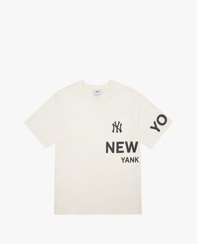  MLB - Áo thun unisex cổ tròn ngắn tay Basic Canvas 