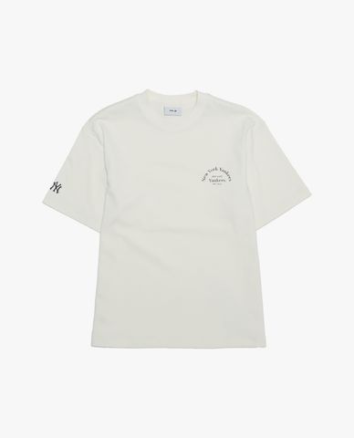  MLB - Áo thun unisex cổ tròn tay ngắn 