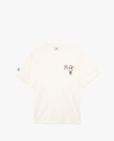  MLB - Áo thun unisex cổ tròn tay ngắn thời trang 