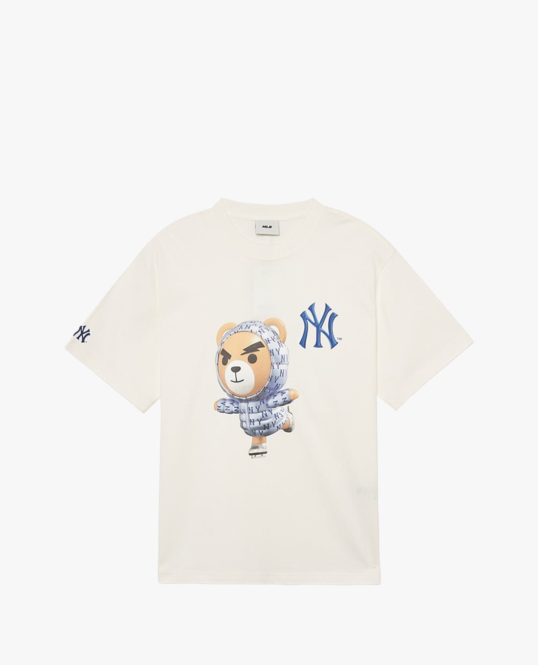 MLB - Áo thun unisex tay ngắn in hình dễ thương