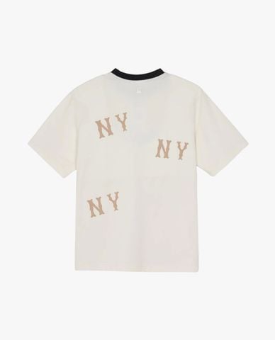  MLB - Áo thun unisex cổ tròn tay ngắn Megagram 