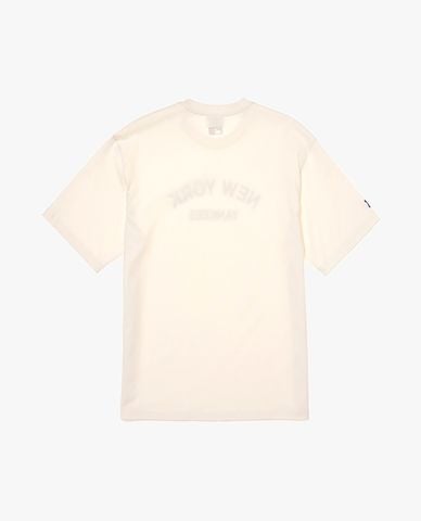  MLB - Áo thun unisex cổ tròn tay ngắn Varsity 