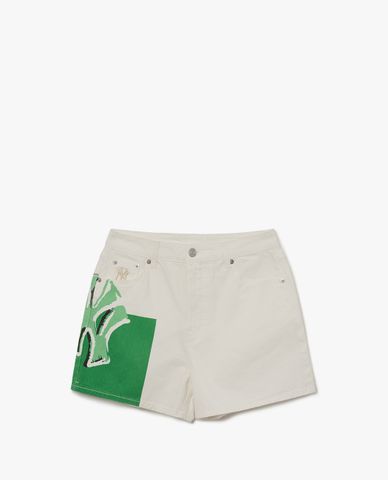  MLB - Quần shorts jeans nữ Pop Art Graphic 