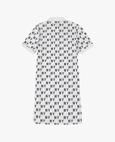  MLB - Đầm polo nữ mini cổ bẻ tay ngắn hoạ tiết monogram 