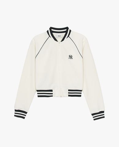  MLB - Áo khoác bomber nữ phom croptop Varsity 