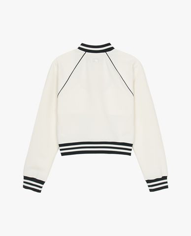  MLB - Áo khoác bomber nữ phom croptop Varsity 