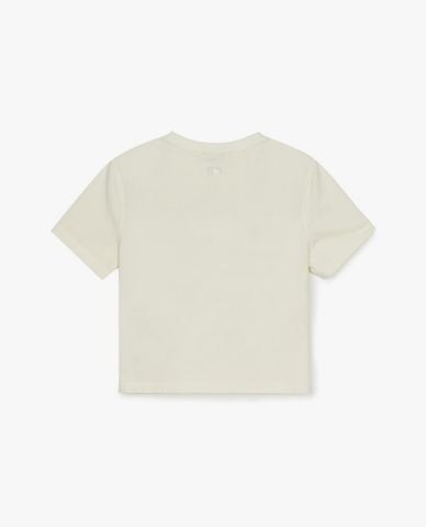  MLB - Áo croptop nữ cổ tròn tay ngắn Varsity Washing Vintage 