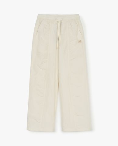  MLB - Quần dài nữ ống rộng lưng thun Gorpcore 