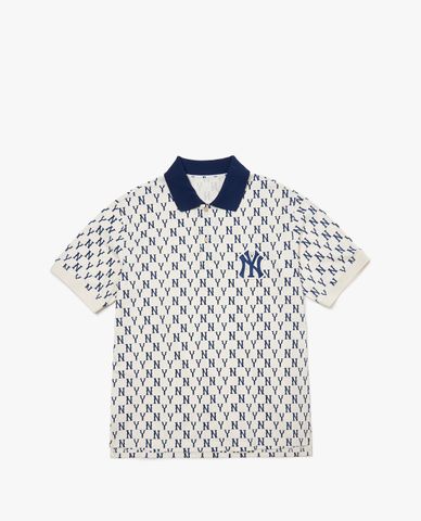  MLB - Áo polo nam ngắn tay Basic Monogram All Over 