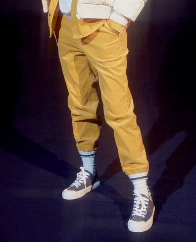  MLB - Quần jogger lưng thun Corduroy 