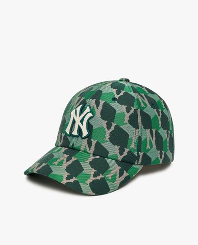  MLB - Nón bóng chày unisex Cube Monogram Curved 