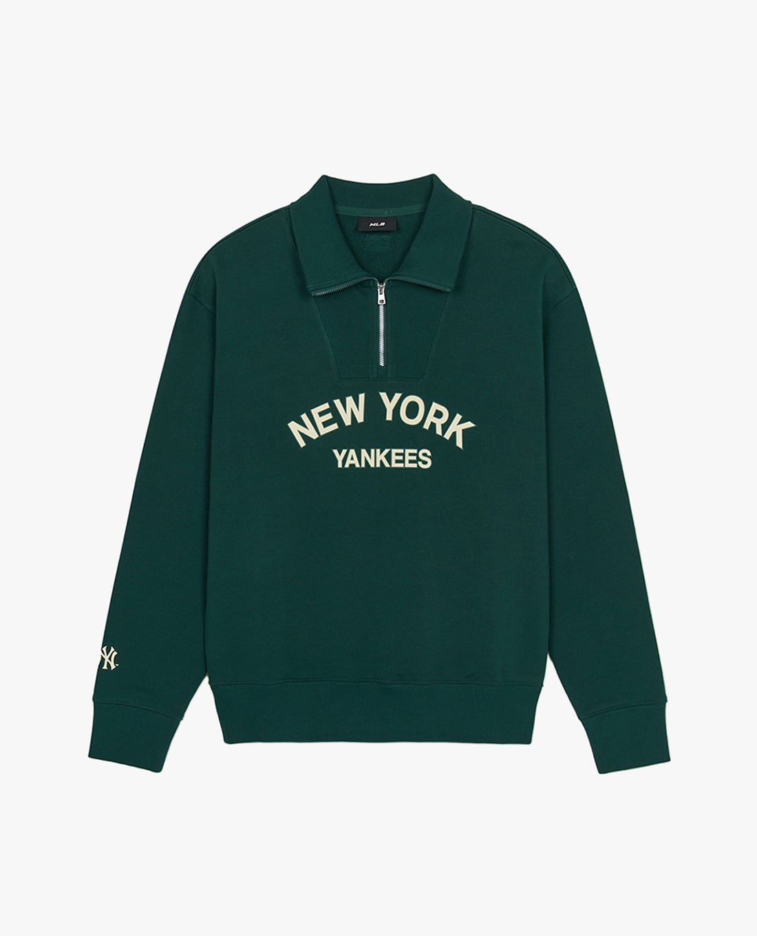 MLB - Áo sweatshirt unisex cổ bẻ tay dài Varsity Lettering