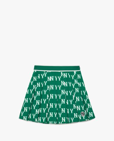  MLB - Chân váy xếp li mini Classic Monogram 