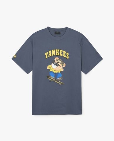  MLB - Áo thun unisex cổ tròn tay ngắn Megabear Overfit 