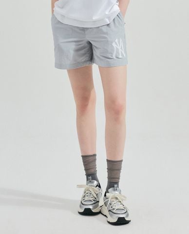  MLB - Quần short ngắn nữ lưng thun Basic Mega Logo 