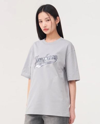 MLB - Áo thun unisex cổ tròn Denim Like Big Lux OverFit 