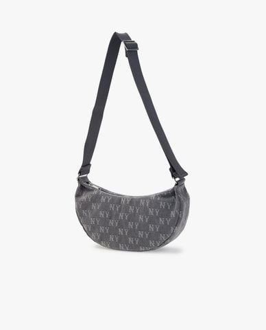  MLB - Túi đeo vai nữ Classic Jacquard Denim Monogram 
