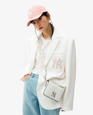  MLB - Áo blazer tay dài phối nút cài Basic Tailored 