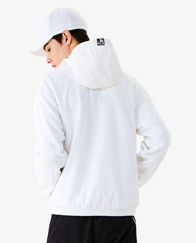  MLB - Áo khoác kiểu phối mũ trùm New York Yankees 