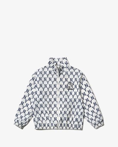  MLB - Áo khoác kiểu nữ tay dài cổ đứng Monogram 