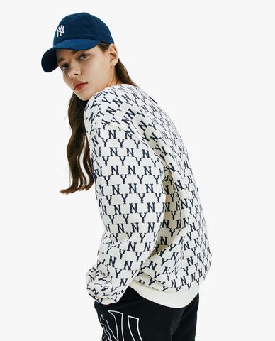  MLB - Áo sweatshirt tay dài Front Monogram Embroidery 