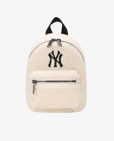  MLB - Balo dáng vuông phối lông Wool Fleece Mini 