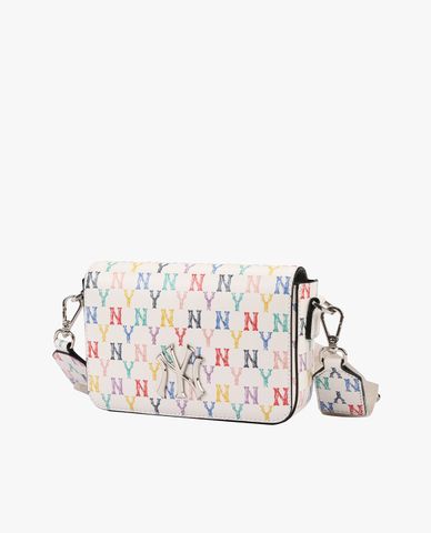  MLB - Túi đeo chéo chữ nhật Monogram Rainbow 
