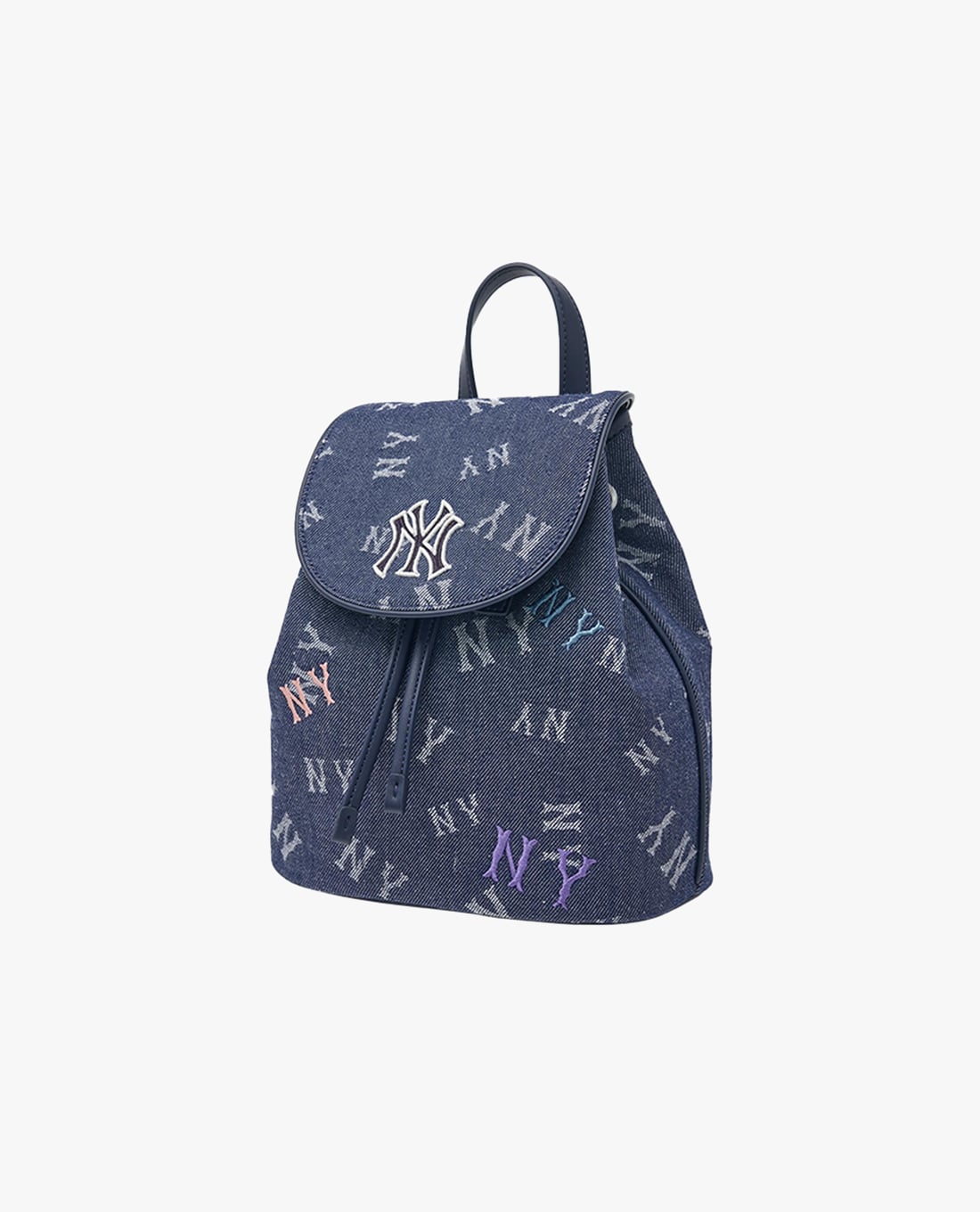 MLB - Balo unisex nắp gập Denim Random Monogram New York Yankees