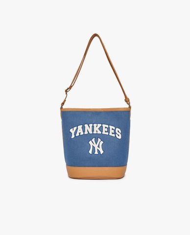 MLB - Túi đeo vai nữ Varsity Basic Canvas Bucket 