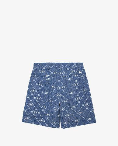  MLB - Quần shorts jeans nam Monogram 