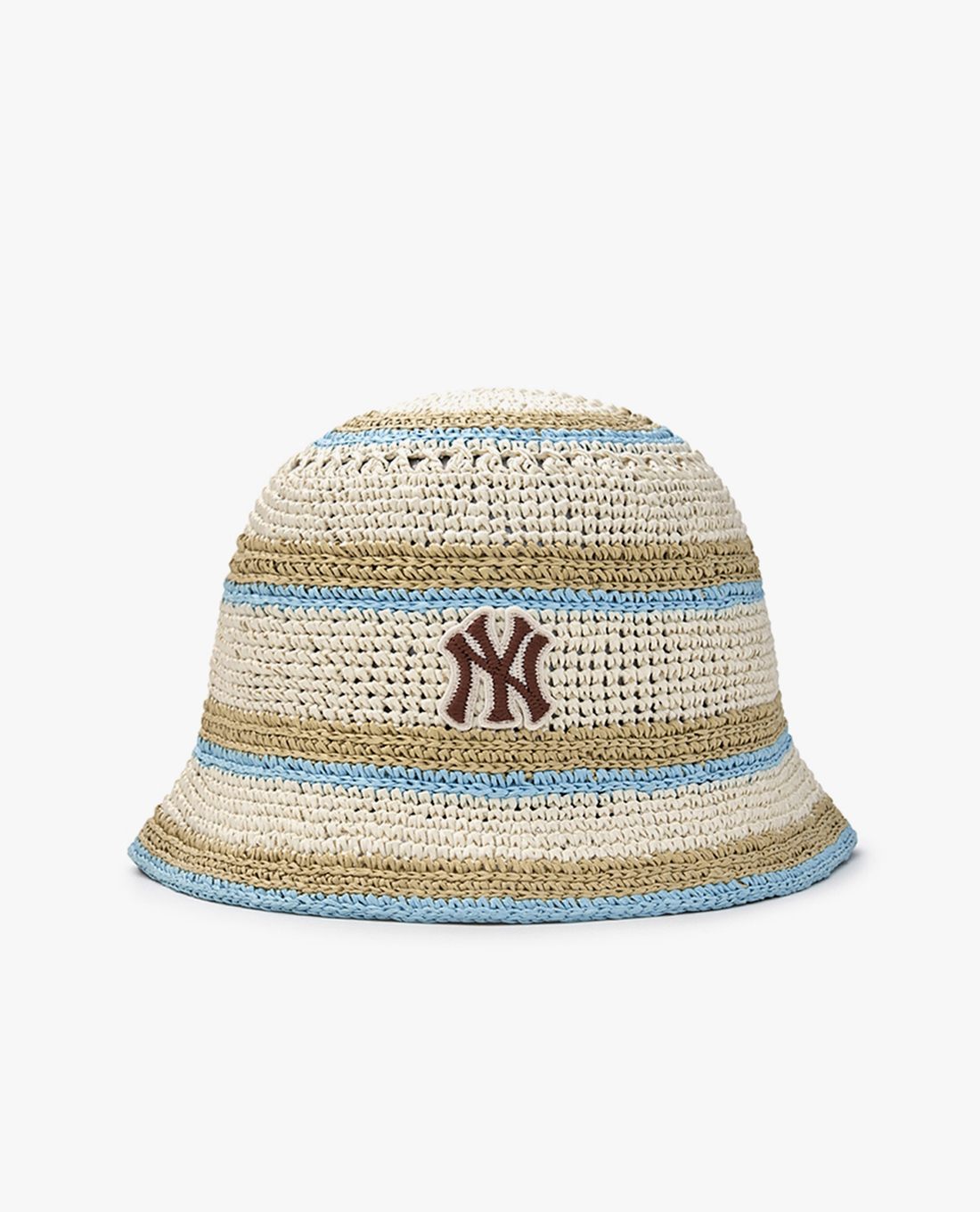 MLB - Nón bucket unisex dệt kim Stripe Summer