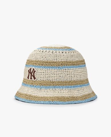  MLB - Nón bucket unisex dệt kim Stripe Summer 