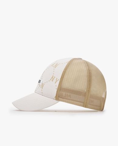  MLB - Nón bóng chày unisex Diamond Monogram Sporty Mesh 