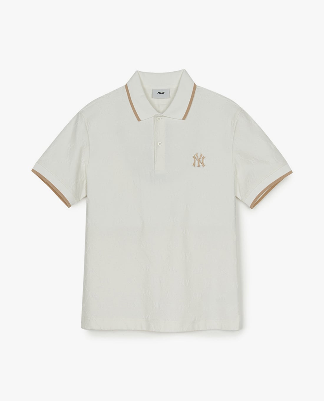 MLB - Áo polo unisex tay ngắn Dia Monogram Jacquard Color