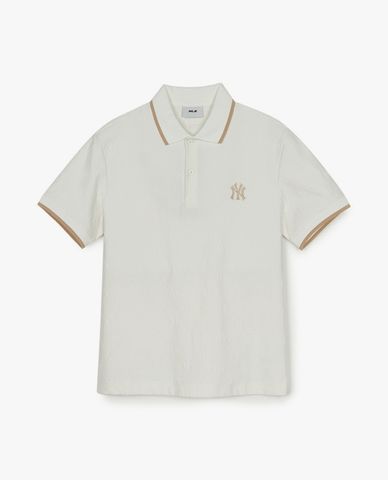  MLB - Áo polo unisex tay ngắn Dia Monogram Jacquard Color 
