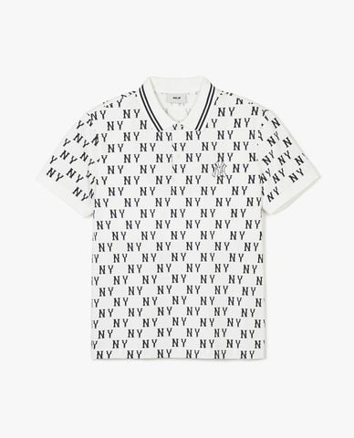 MLB - Áo polo unisex tay ngắn Classic Monogram Plate Pattern Kara 