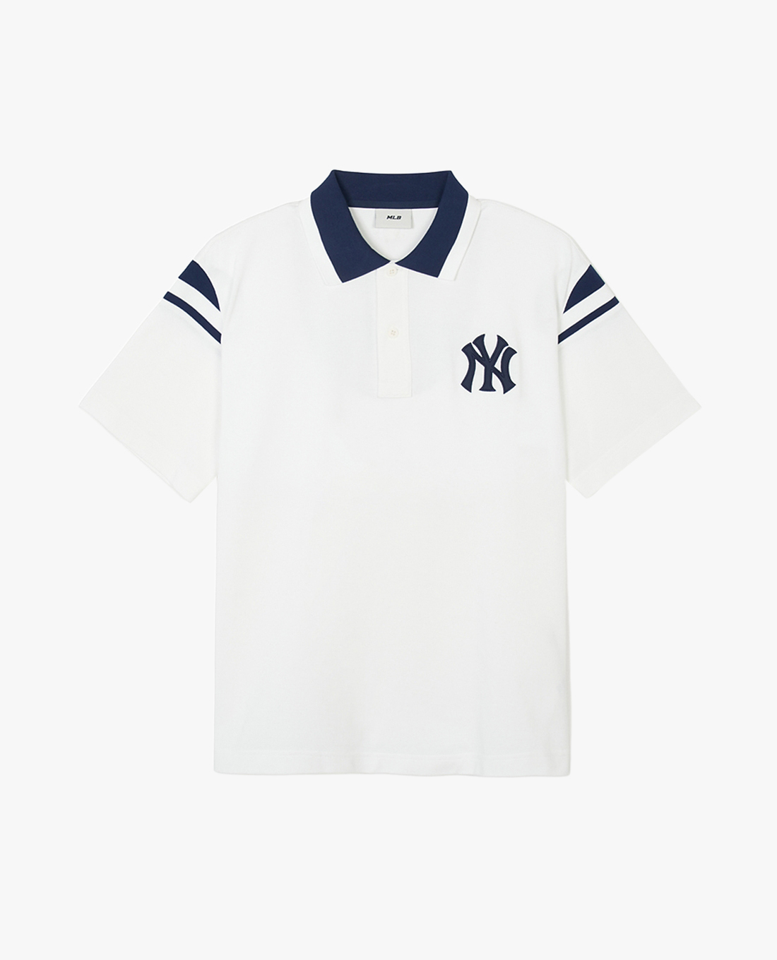 MLB - Áo polo unisex cổ bẻ tay ngắn Varsity Shoulder Color Overfit Kara