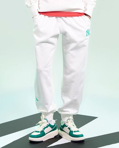  MLB - Quần jogger unisex lưng thun Medium Logo Organic 