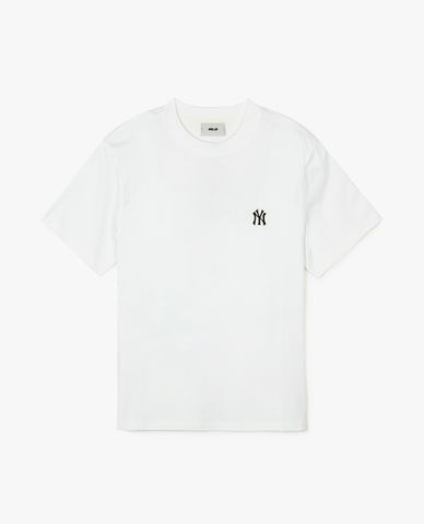  MLB - Áo thun unisex cổ tròn tay ngắn Basic Small Logo 